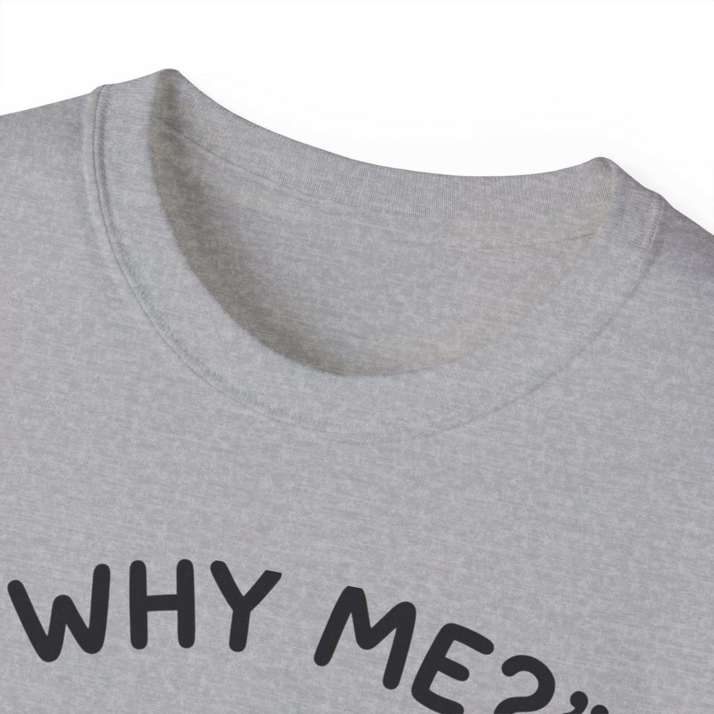 Sad Kawaii Cat Tee - "Why Me?" Cute Crying Kitten Graphic Shirt