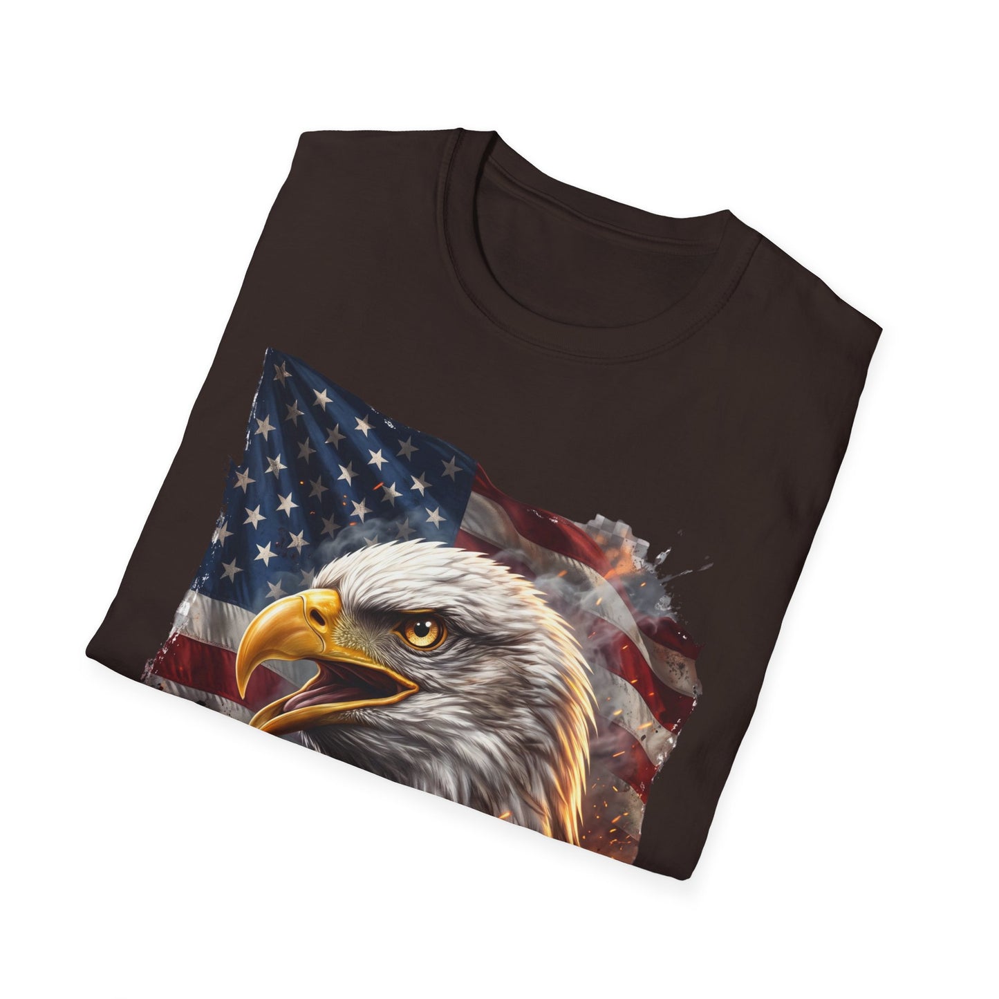 American Bald Eagle T-Shirt — Patriotic USA Flag Graphic Tee