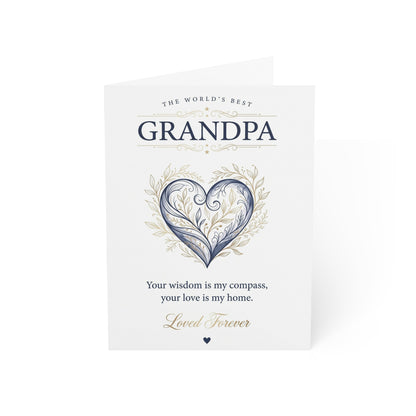 The World’s Best Grandpa Greeting Card – Grateful Love & Appreciation