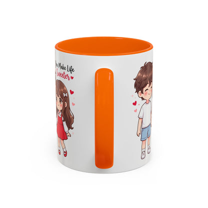 You Make Life Sweeter Couple Coffee Mug