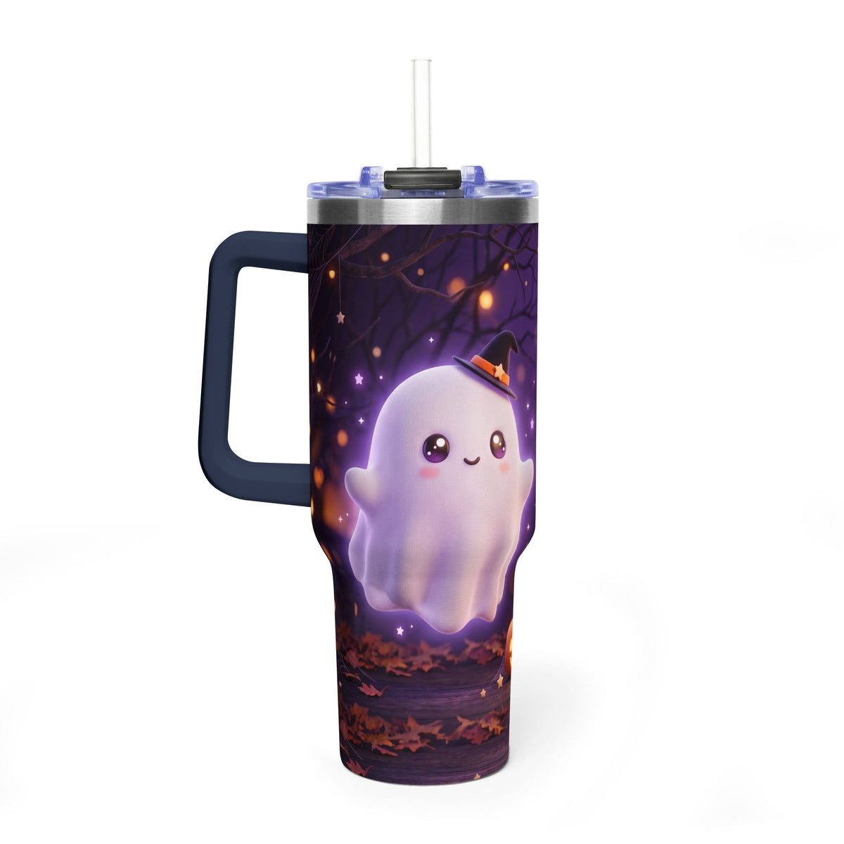 Cute Halloween Ghost 40oz Vacuum Thermal Tumbler