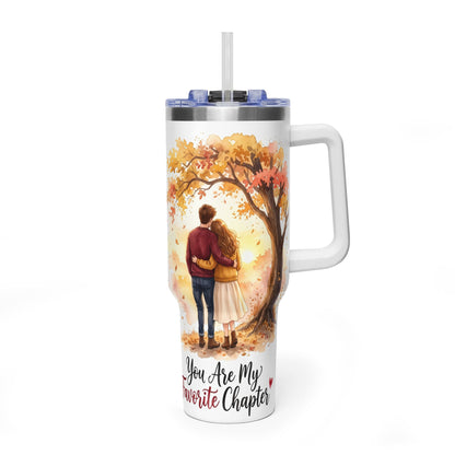 40oz Tumbler – You Are My Favorite Autumn Couple Gift