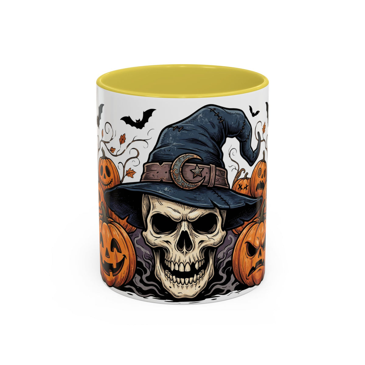 Halloween Skull & Jack-o'-Lantern Mug (11oz/15oz)