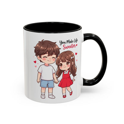 You Make Life Sweeter Couple Coffee Mug