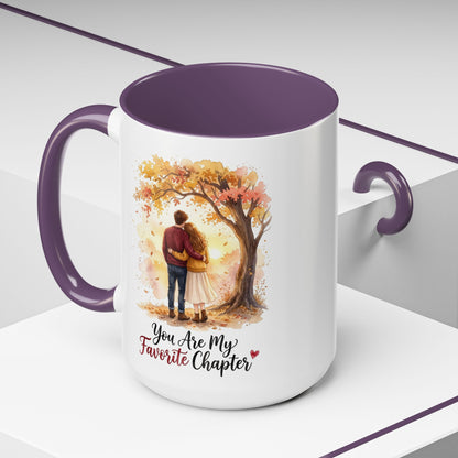 You Are My Favorite Chapter Romantic Autumn Coffee Mug
