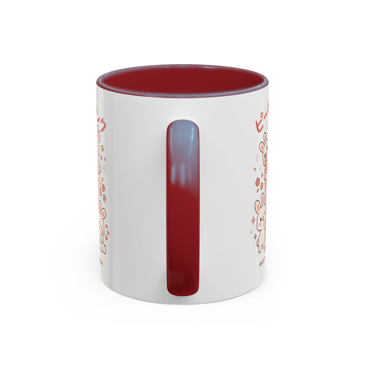 Peach Drink Bunny Mug — Cute Kawaii Coffee Tea Cup (11/15oz)