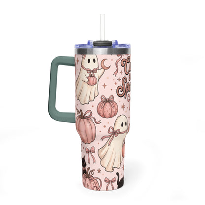 Cute But Spooky Ghosts & Pumpkins 40oz Tumbler