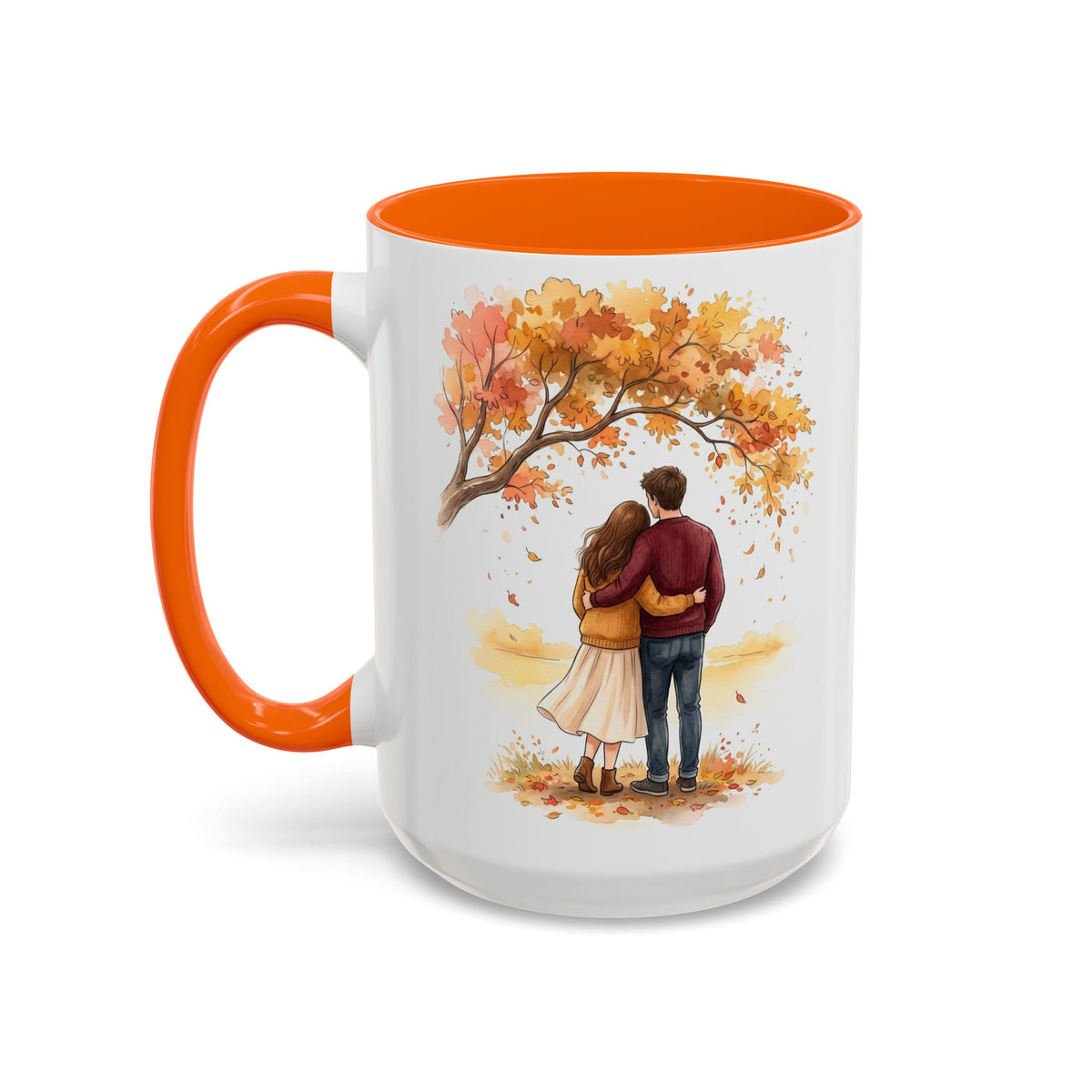 Autumn Couple Under Tree Coffee Mug