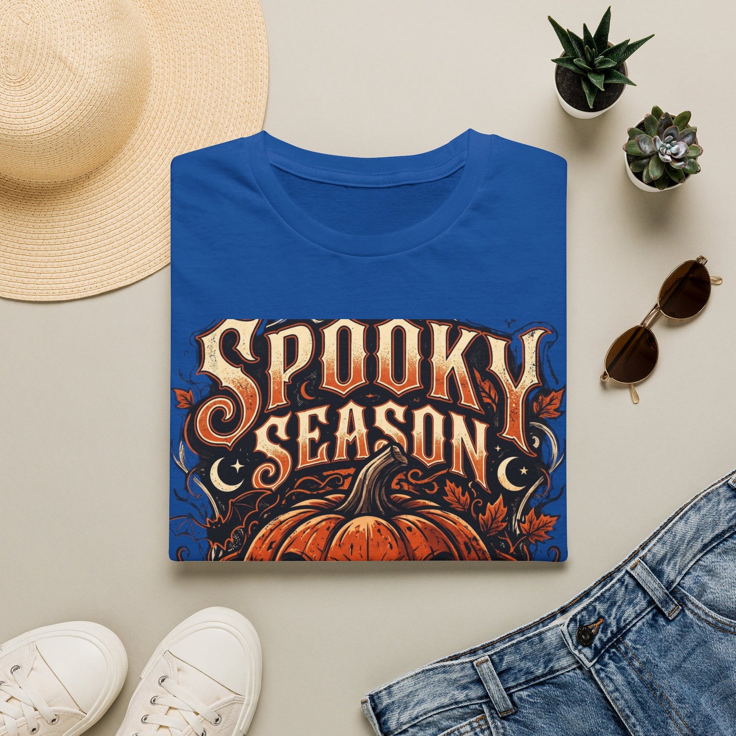 Spooky Season T-Shirt — Vintage Jack-O'-Lantern Halloween Tee