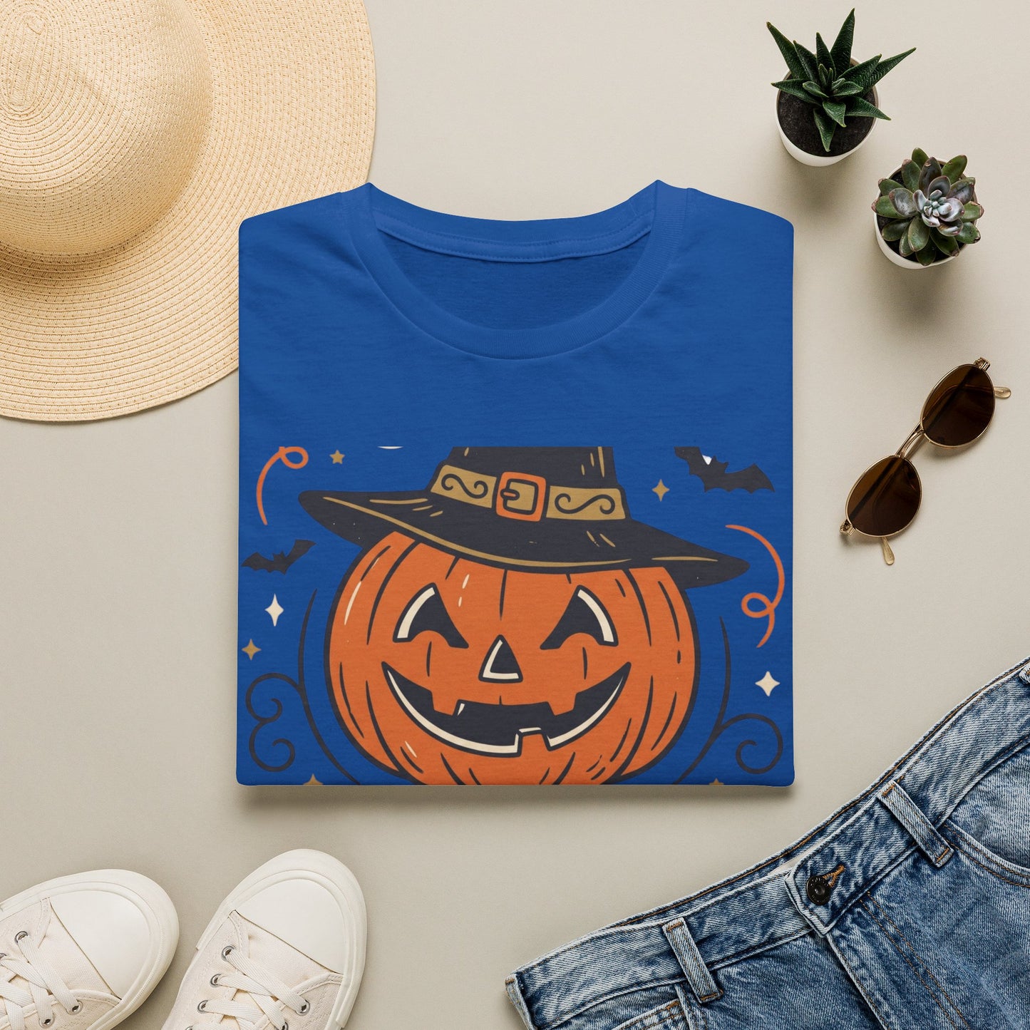 Spooky Season Pumpkin Tee — Jack-O'-Lantern Graphic Halloween T-Shirt
