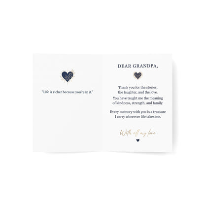 The World’s Best Grandpa Greeting Card – Grateful Love & Appreciation