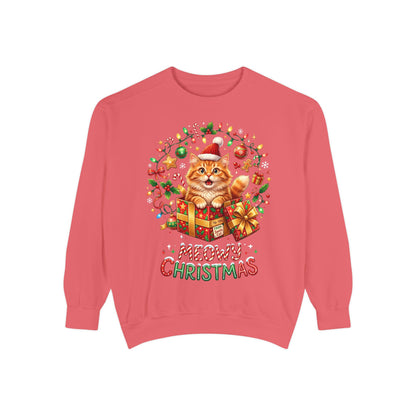 Meowy Christmas Cat Sweatshirt