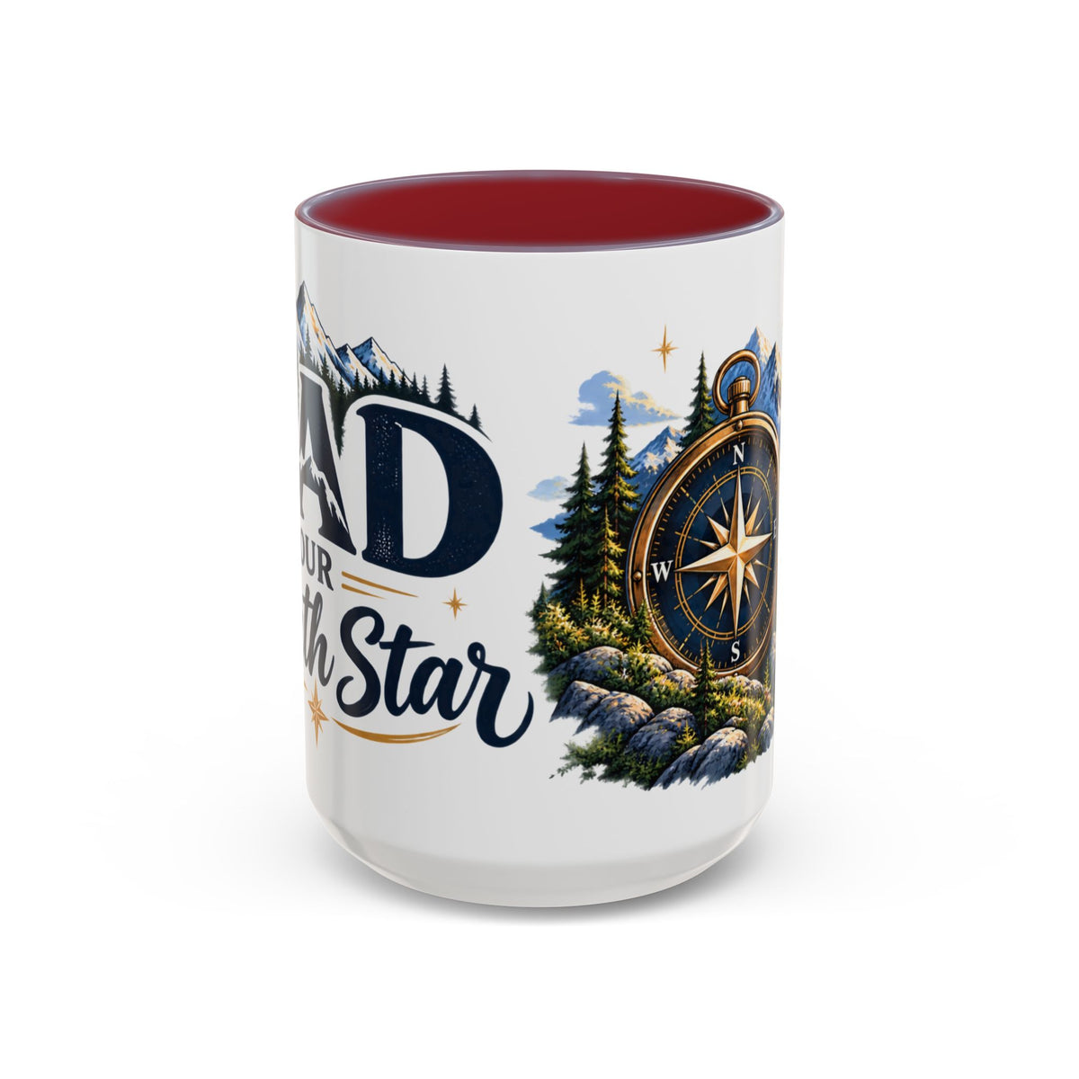Adventure Compass Mountain Coffee Mug