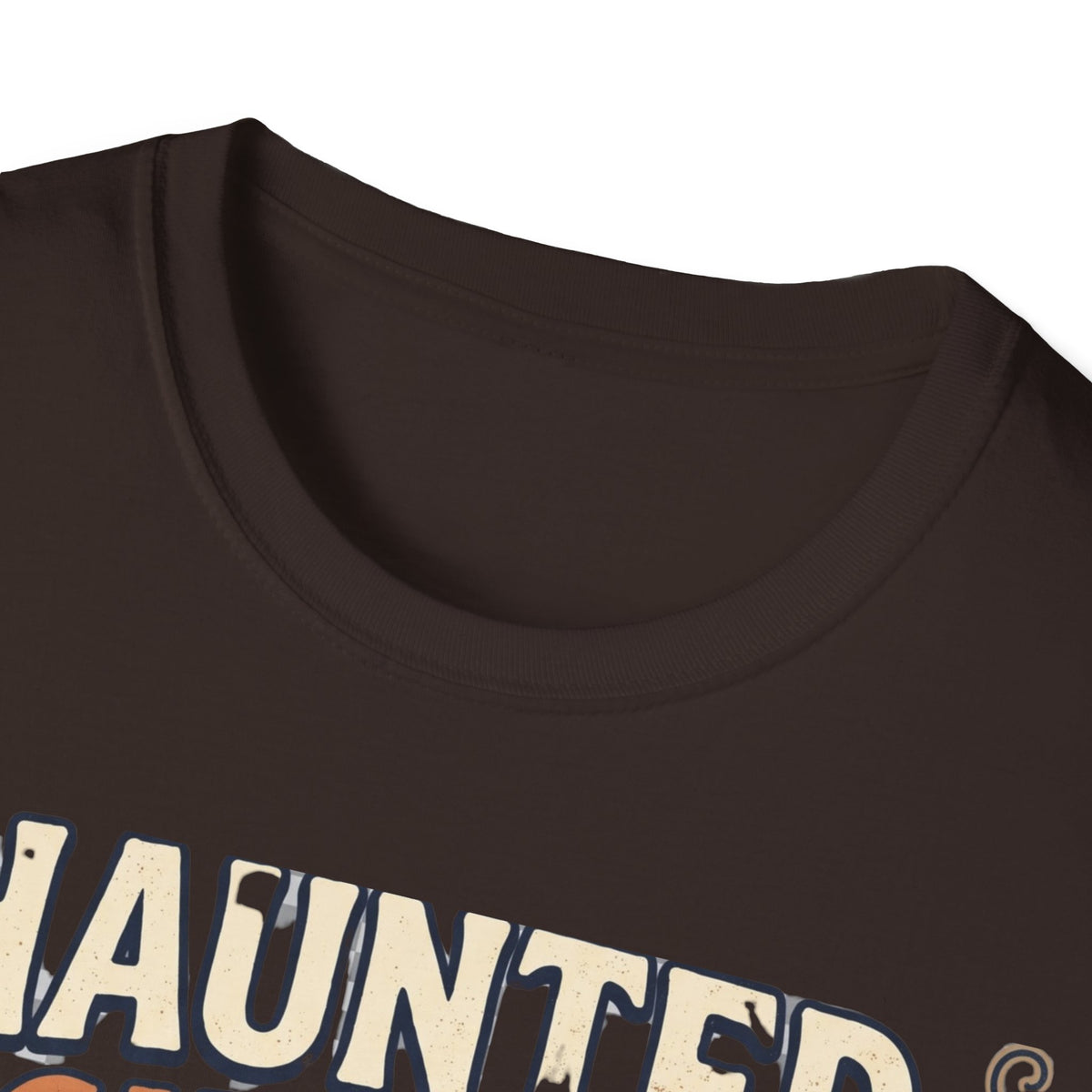 Haunted Night Crew T-Shirt — Retro Halloween Skeleton & Pumpkin Tee