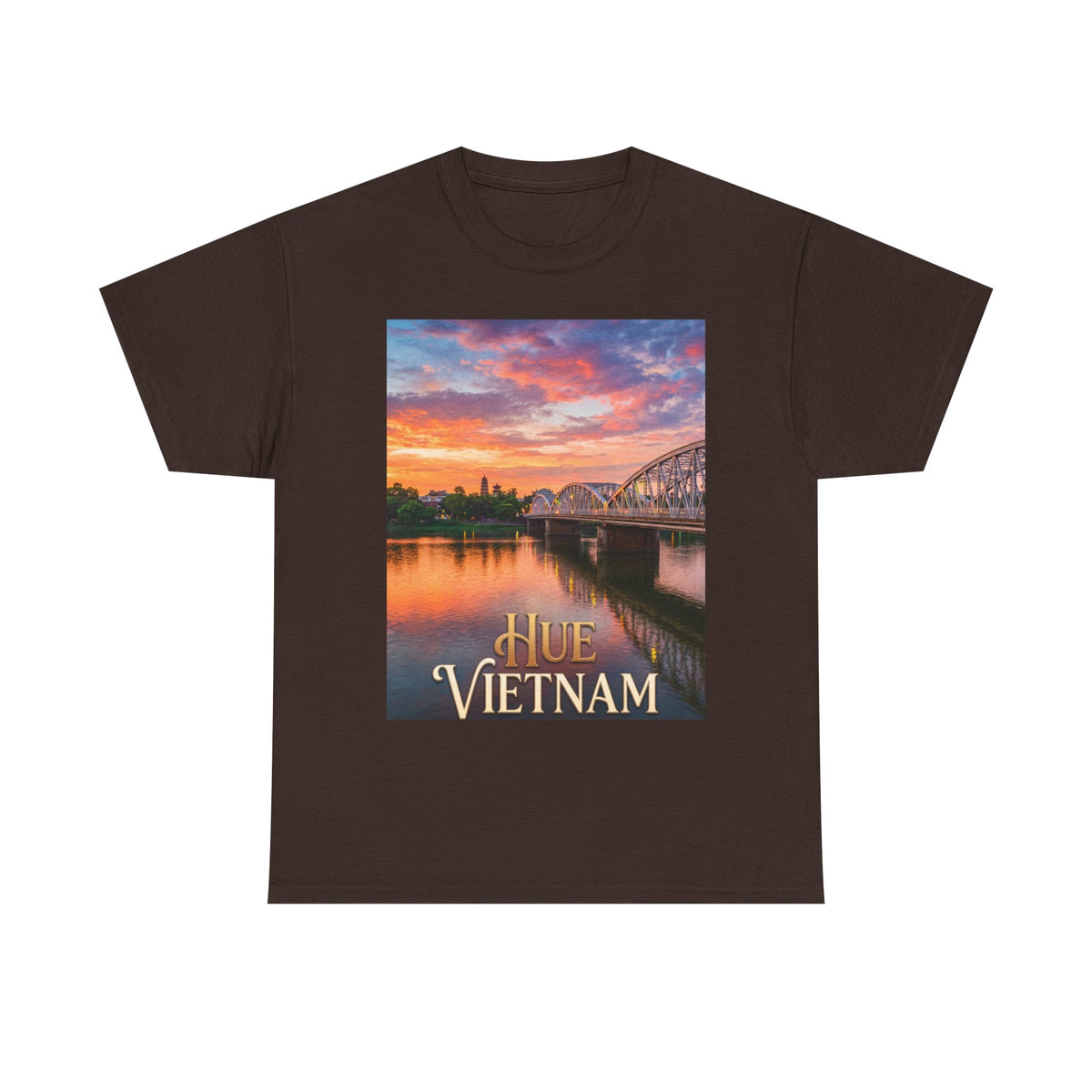 Hue Vietnam Sunset T-Shirt - Scenic Travel Souvenir Tee