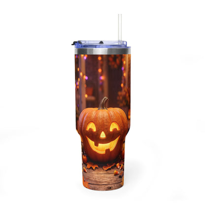 Halloween Pumpkin Jack-O’-Lantern 40oz Thermal Tumbler