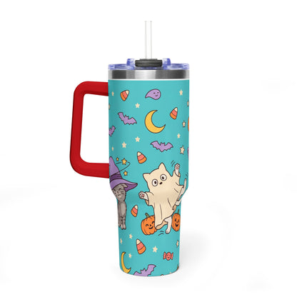 Purranormal Halloween Cat 40oz Thermal Tumbler
