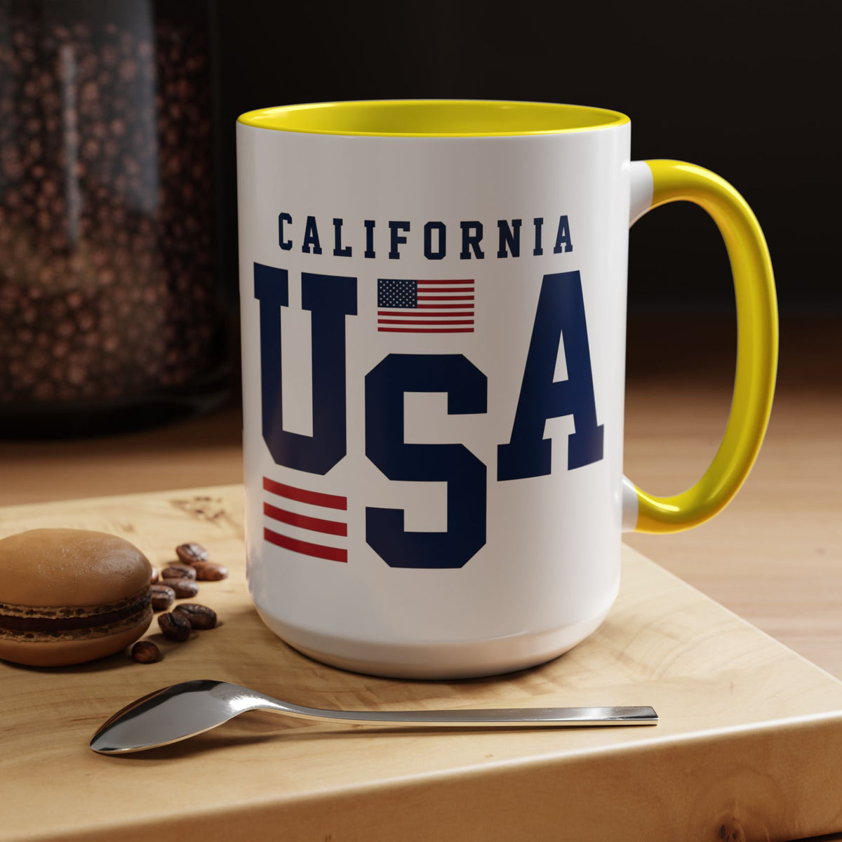 USA California Coffee Mug — Patriotic Accent 11/15oz