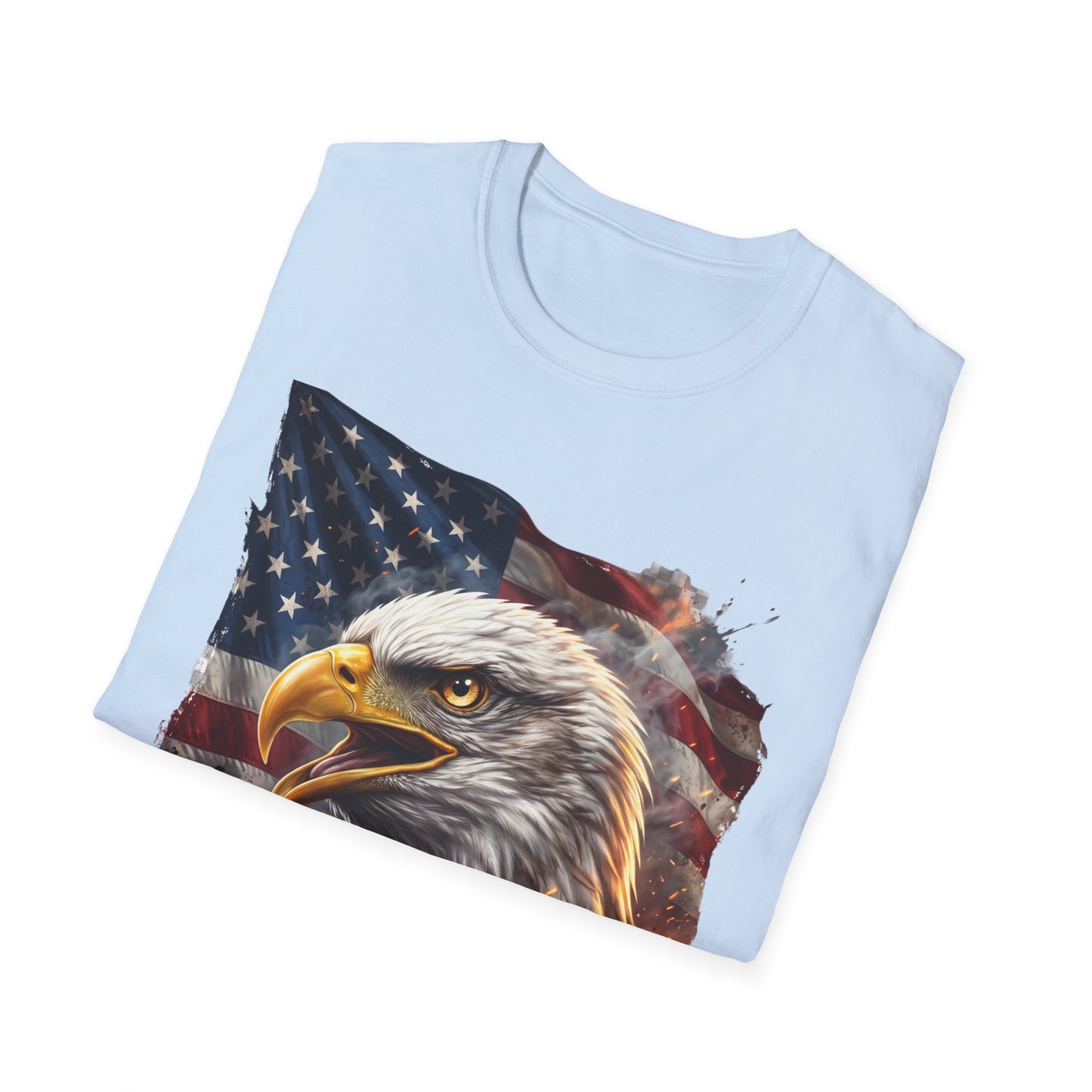American Bald Eagle T-Shirt — Patriotic USA Flag Graphic Tee