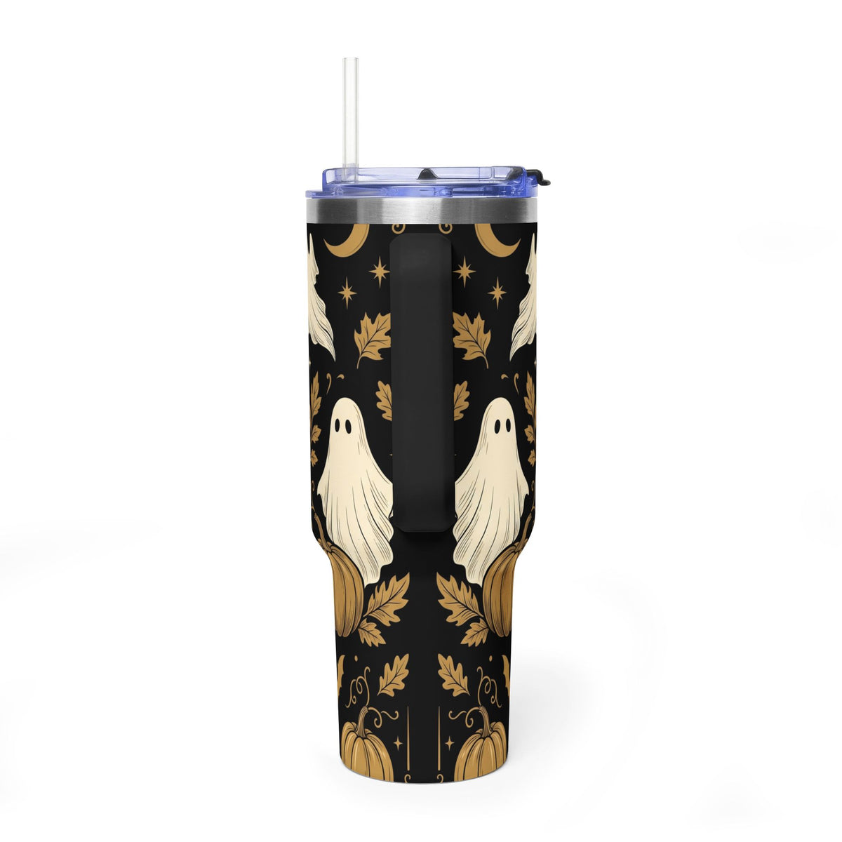 Let’s Get Spooky Halloween Ghosts & Pumpkins 40oz Thermal Tumbler