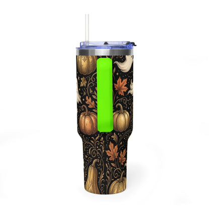 Let’s Get Spooky Halloween Ghosts & Pumpkins 40oz Thermal Tumbler