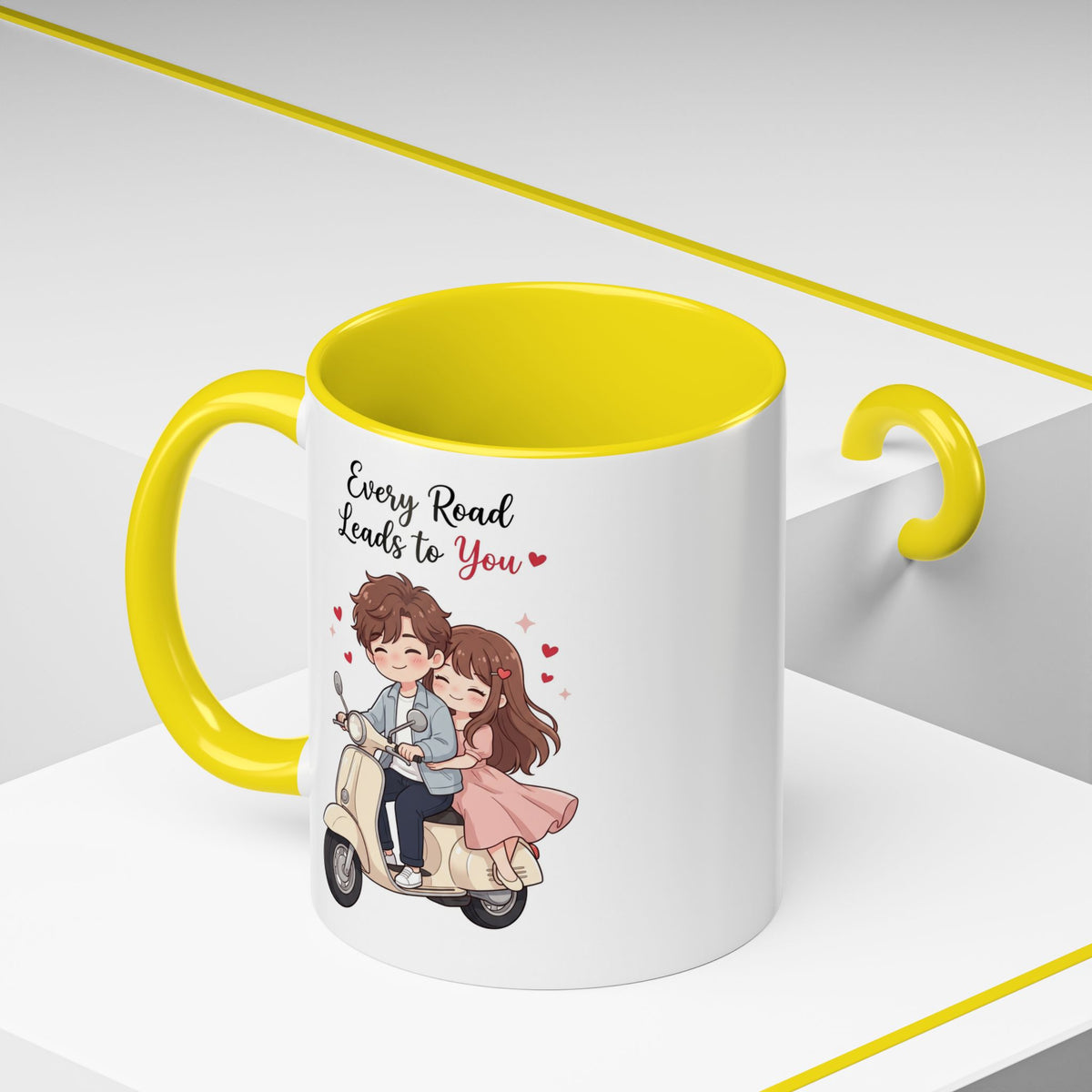 Every Road Leads to You Romantic Couple Coffee Mug