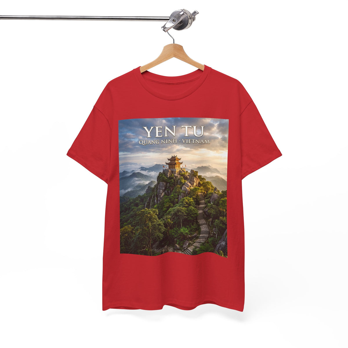 Yen Tu Mountain Scenic Tee – 'YEN TU: Listen to the Silence' Travel Photography T-Shirt