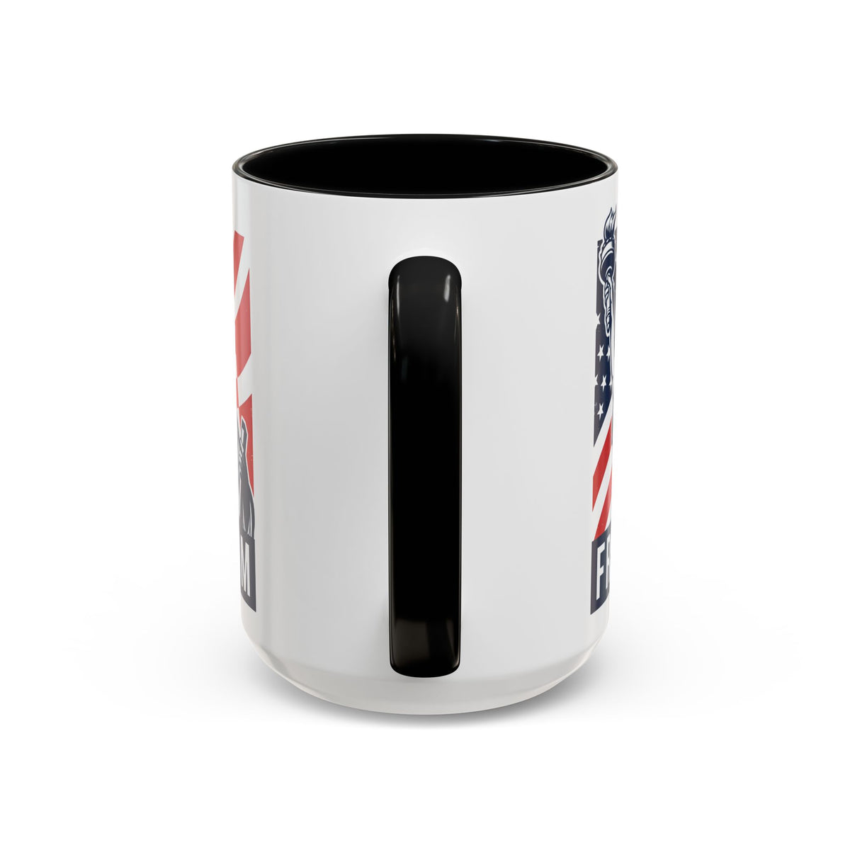 Freedom Statue Accent Coffee Mug — Patriotic Liberty 11/15oz
