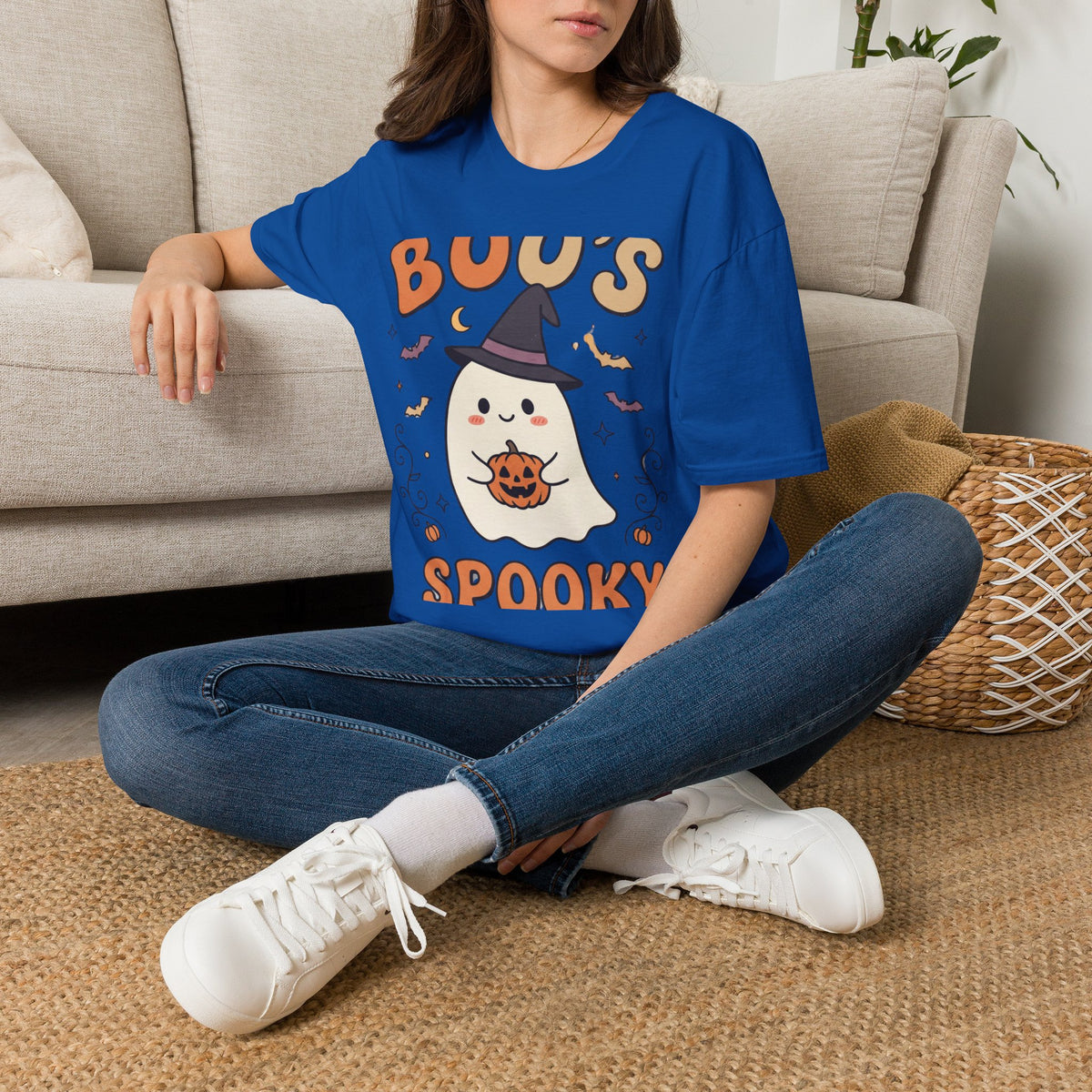 Halloween Ghost T-Shirt — "Boo's Spooky" Cute Witch Ghost Graphic