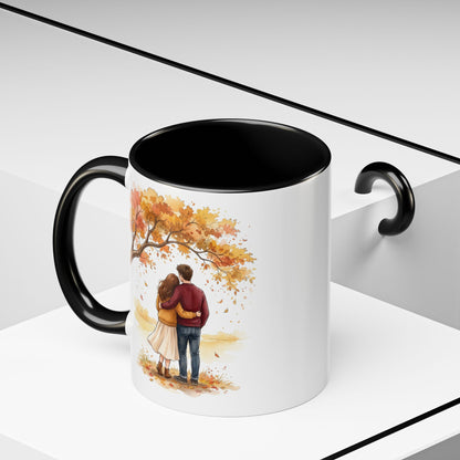 Autumn Couple Under Tree Coffee Mug
