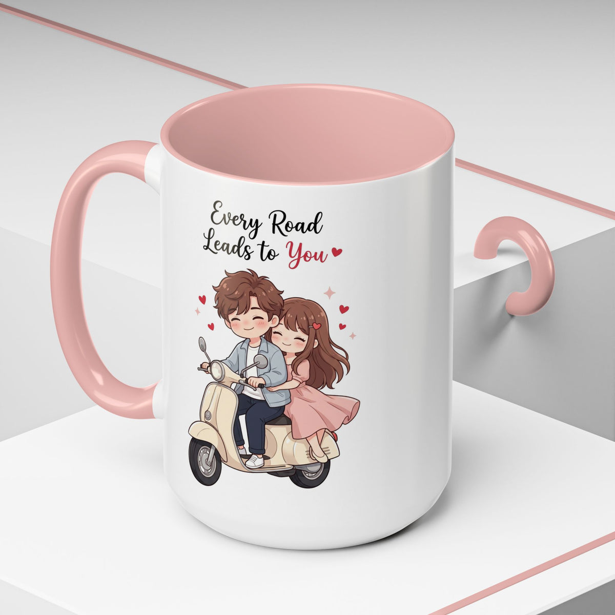 Every Road Leads to You Romantic Couple Coffee Mug