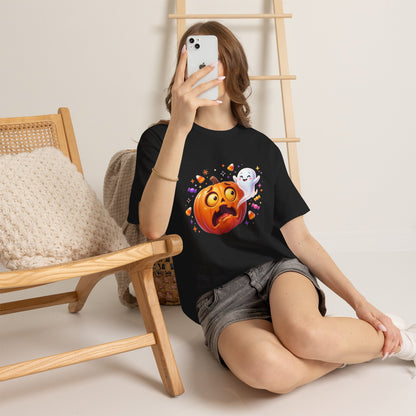 Halloween Pumpkin & Friendly Ghost T-Shirt