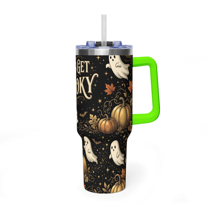 Let’s Get Spooky Halloween Ghosts 40oz Tumbler