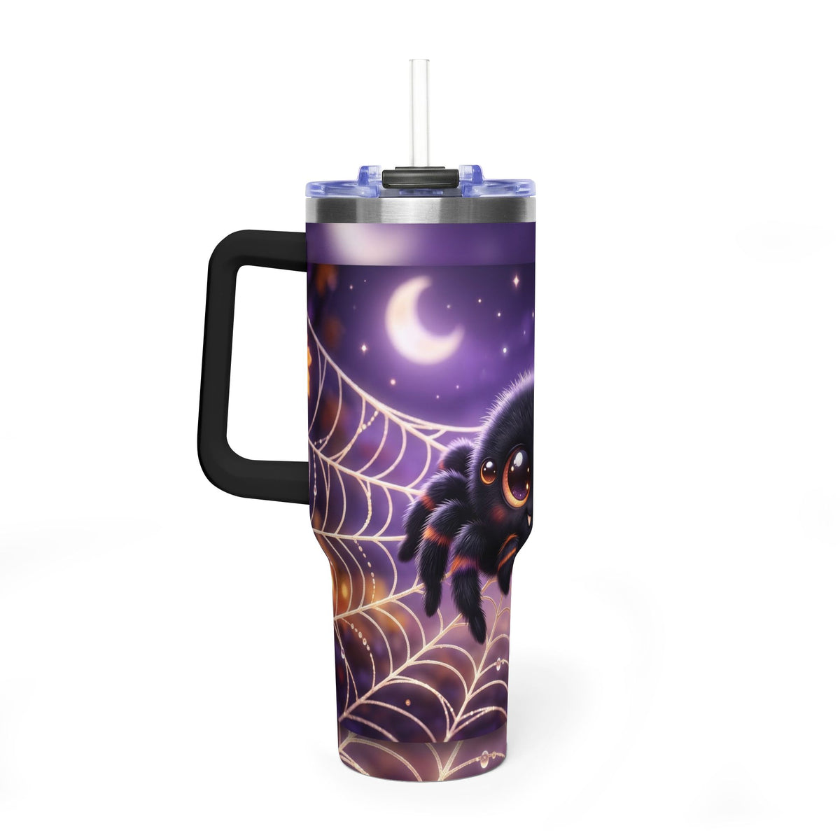 40oz Spider Web Moon Tumbler
