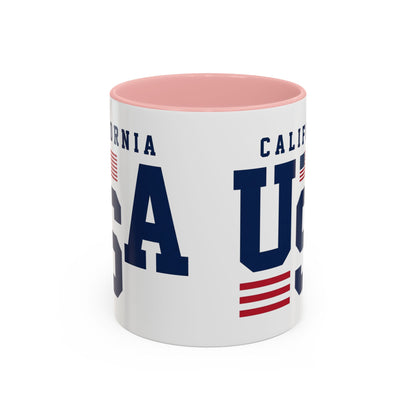USA California Coffee Mug — Patriotic Accent 11/15oz