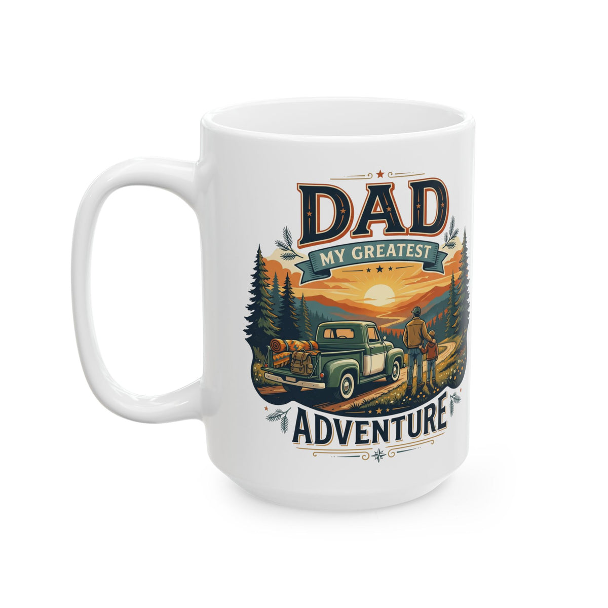Adventure Awaits Nature Landscape Ceramic Mug