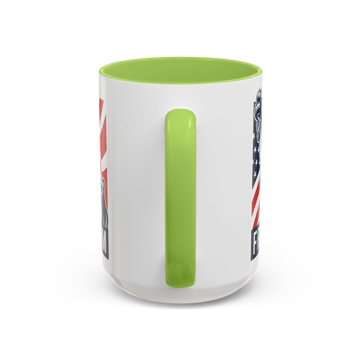 Freedom Statue Accent Coffee Mug — Patriotic Liberty 11/15oz