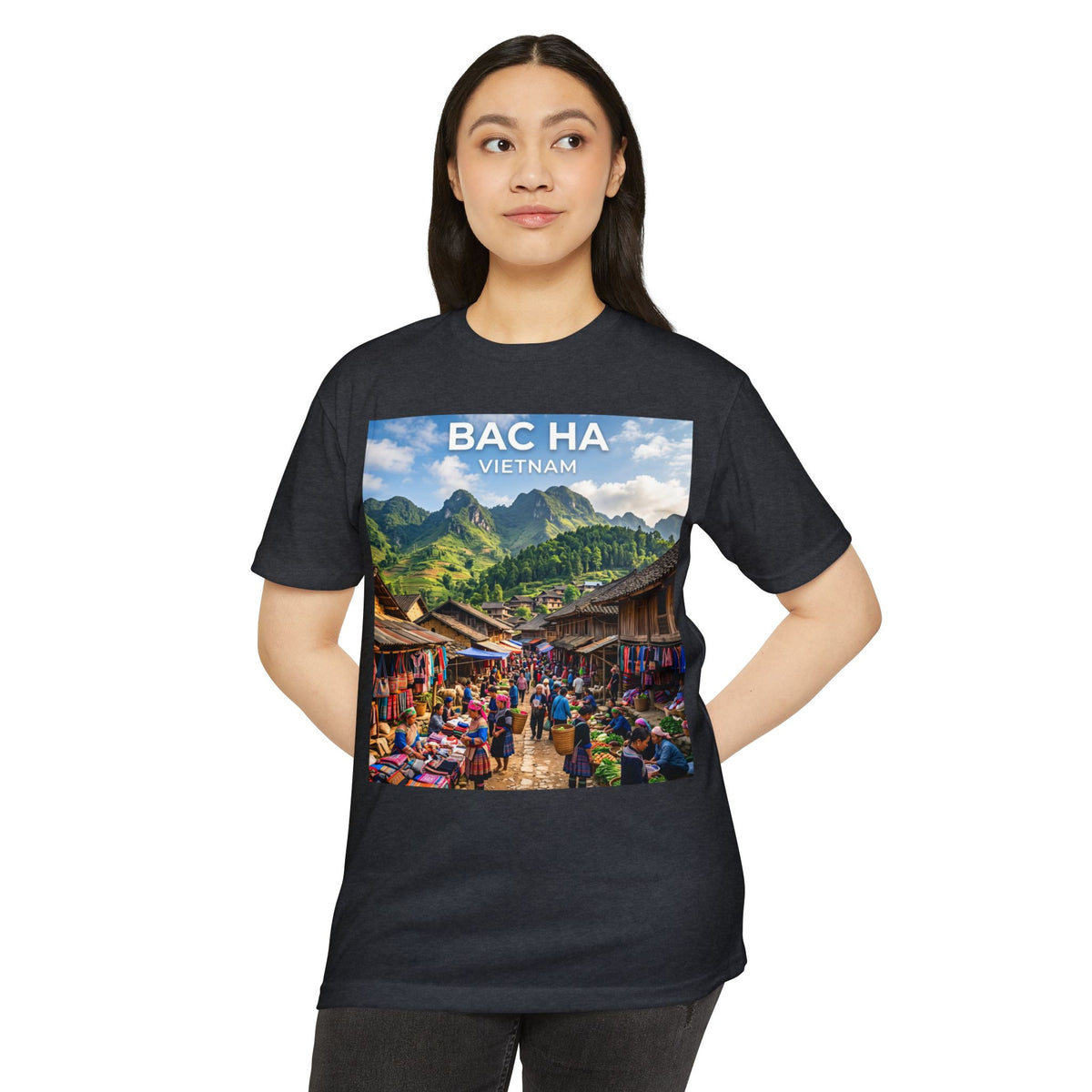 Bac Ha Vietnam Market Photo T-Shirt — Vietnamese Travel Souvenir Tee