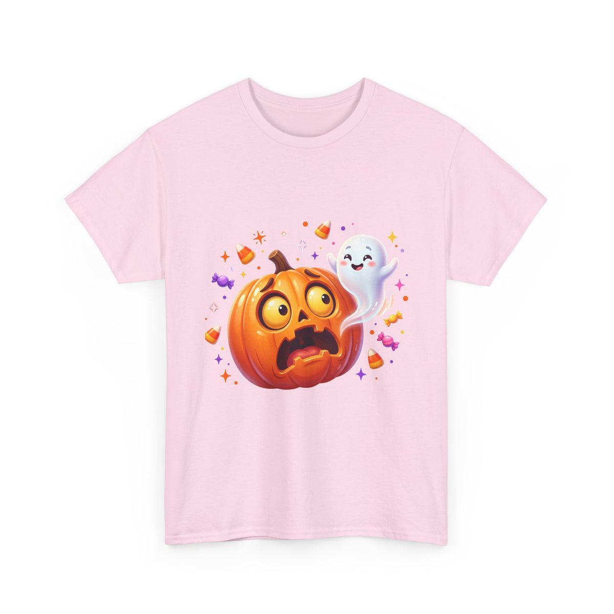 Halloween Pumpkin & Friendly Ghost T-Shirt