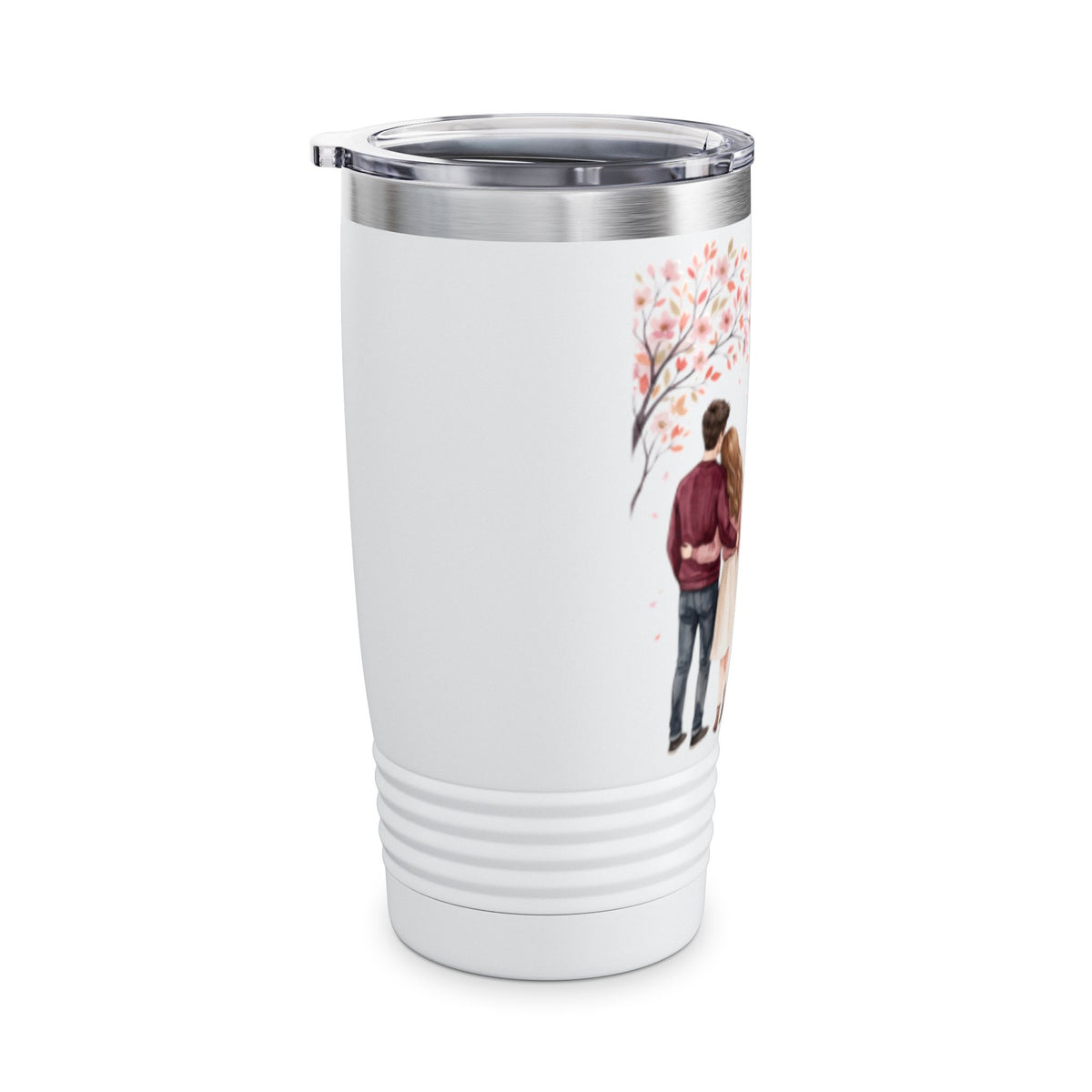 20oz Tumbler – “My Heart Is Home With You” Romantic Couple Design