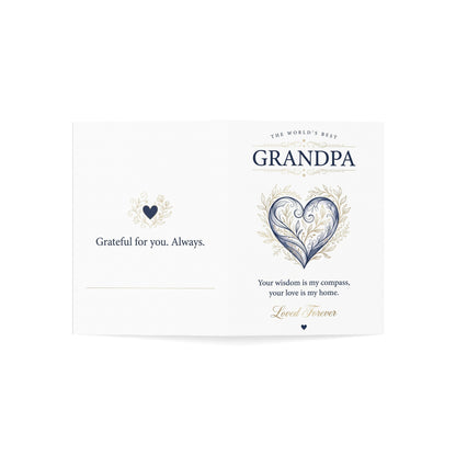 The World’s Best Grandpa Greeting Card – Grateful Love & Appreciation