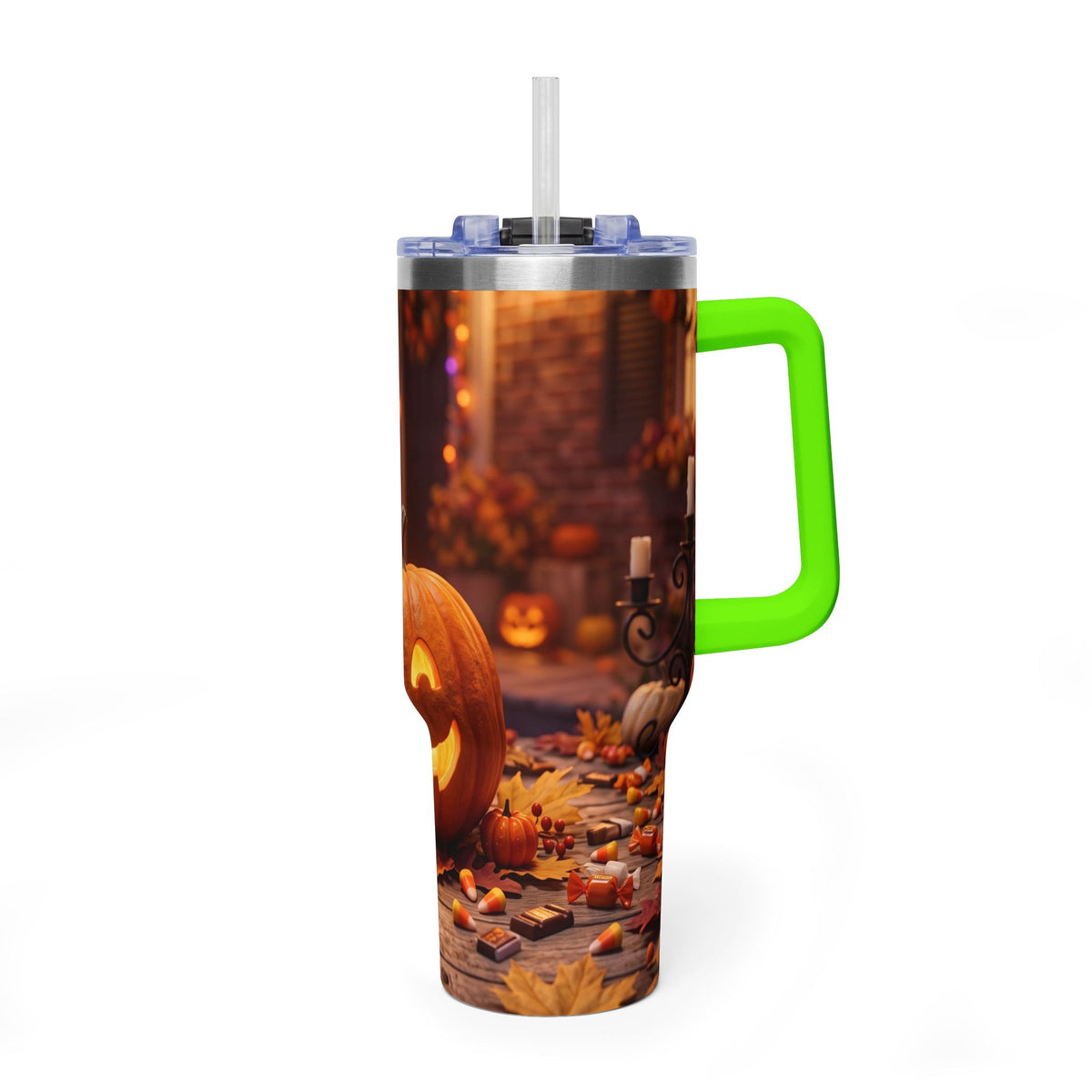 Halloween Pumpkin Jack-O’-Lantern 40oz Thermal Tumbler