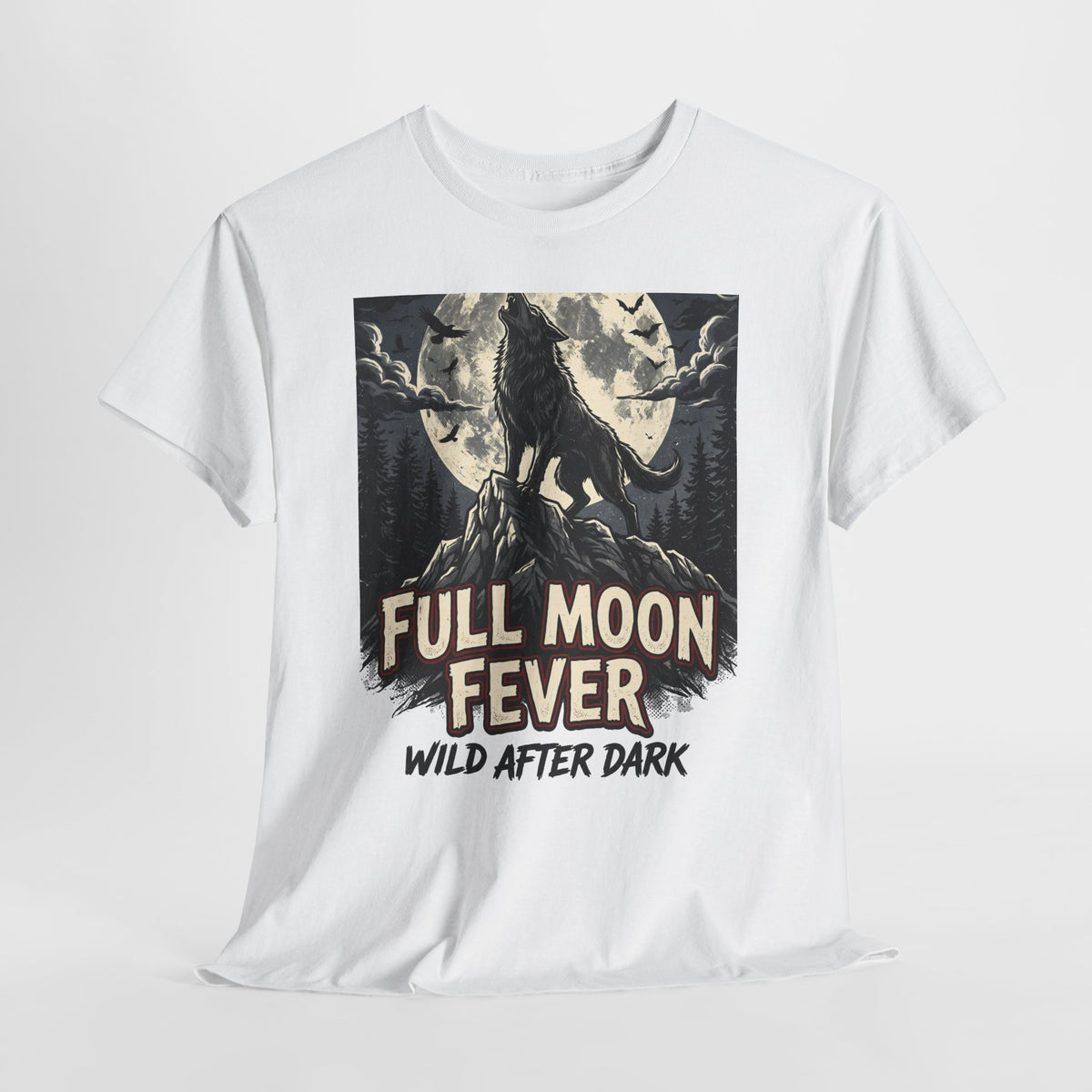 Full Moon Fever Wolf T-Shirt — 'Wild After Dark' Graphic Tee