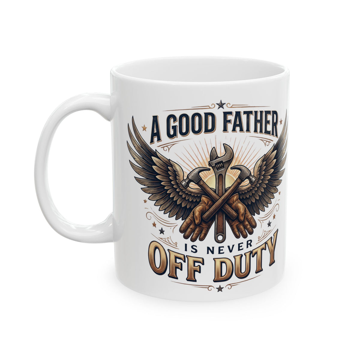 A Good Father Is a Great Man Eagle Mug