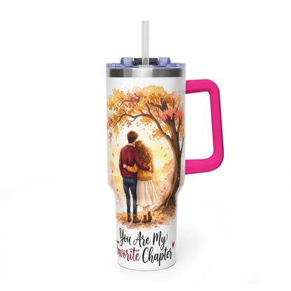 40oz Tumbler – You Are My Favorite Autumn Couple Gift
