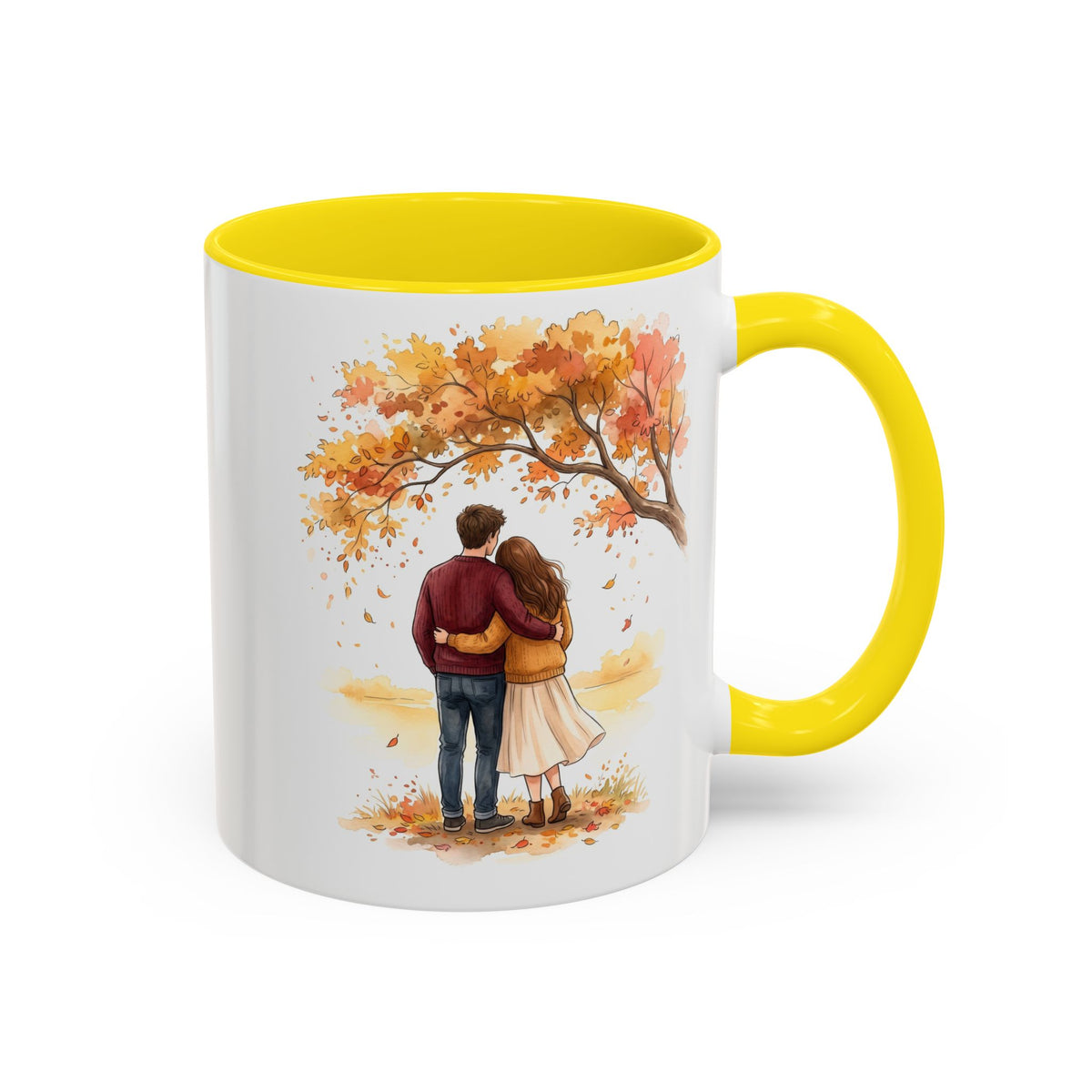 Autumn Couple Under Tree Coffee Mug