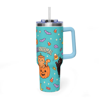 Purranormal Halloween Cat 40oz Thermal Tumbler