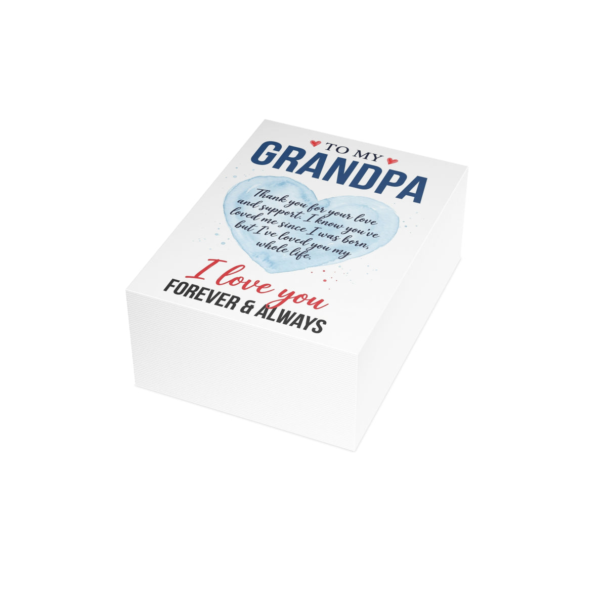 To My Grandpa Greeting Card – I Love You Forever & Always