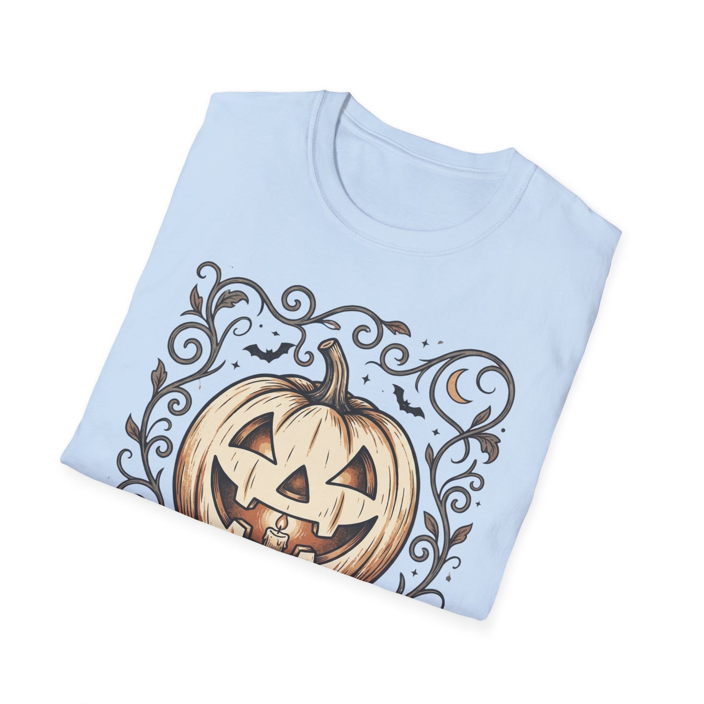 Halloween Pumpkin T-Shirt — "Haunted Harvest: Halloween Nights" Graphic Tee