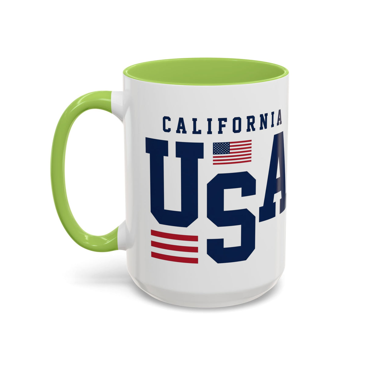 USA California Coffee Mug — Patriotic Accent 11/15oz
